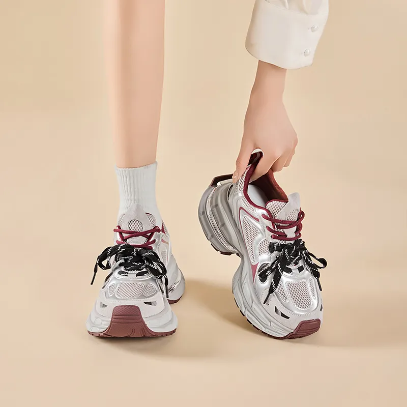 Chibang Lightweight Low Top Chunky Sneakers Women's-3