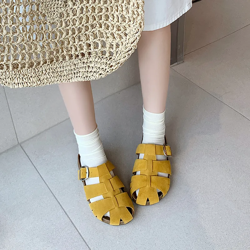 Chibang Rubber Sole Quiet Closed Toe Slippers Women's-3