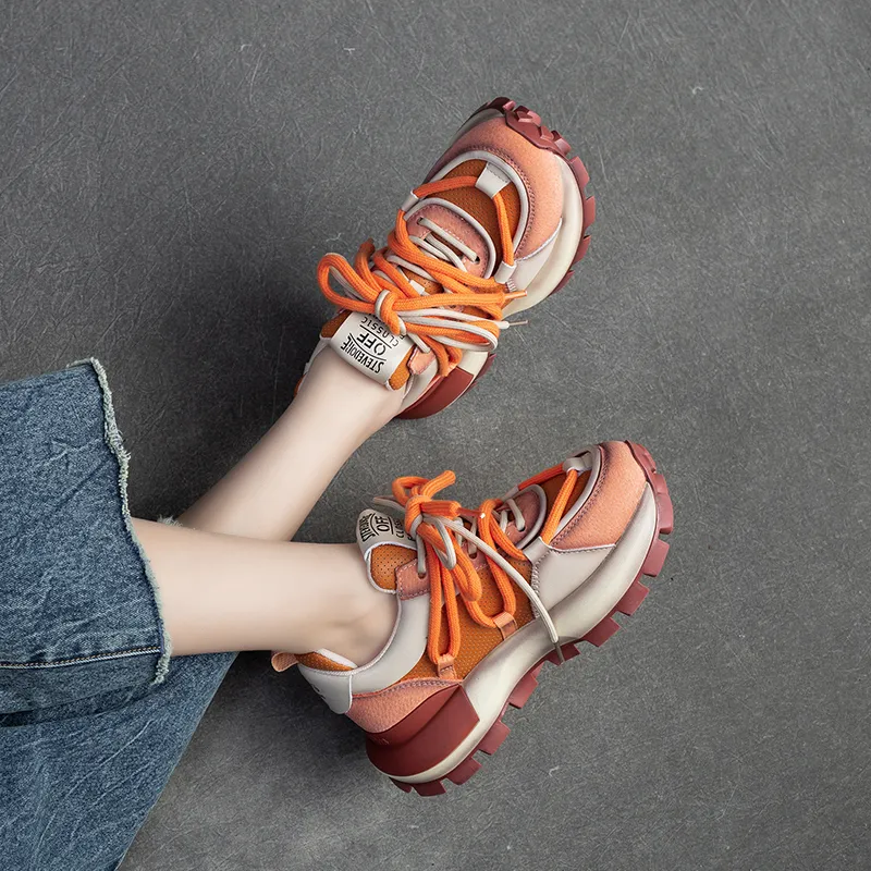 Chibang Low-Top Chunky Sneakers Women's-13