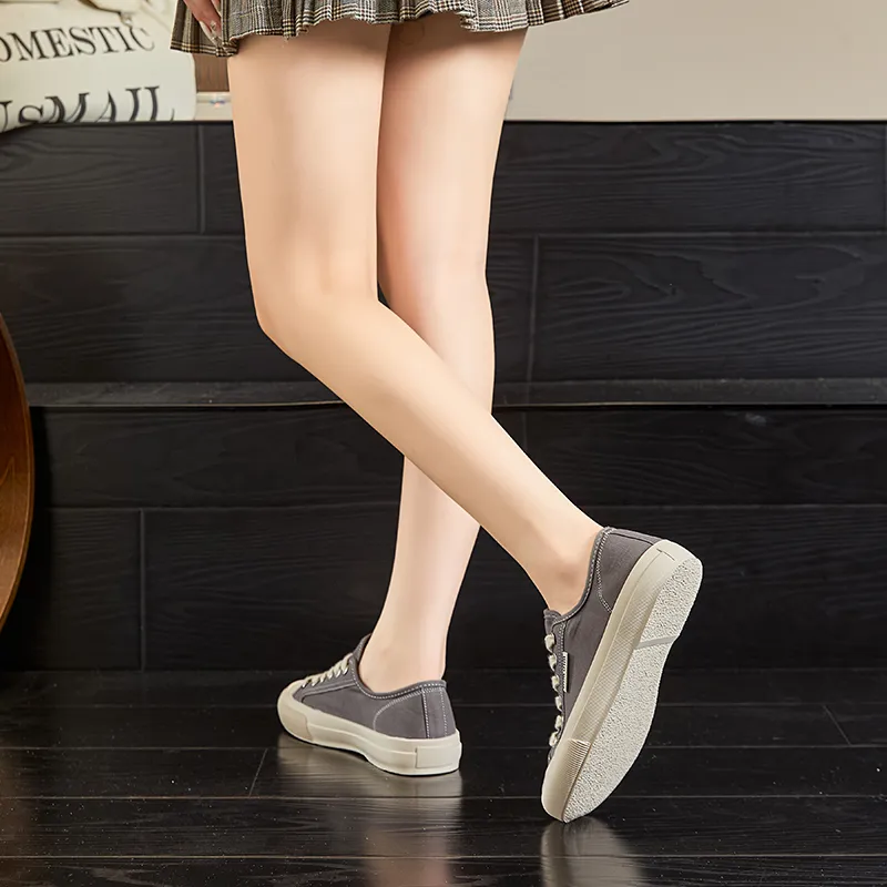 Chibang Lightweight And Breathable Low Top Canvas Shoes Women's-16