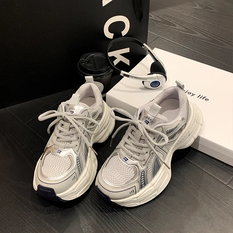 Chibang Lightweight Low Top Chunky Sneakers Women's-13