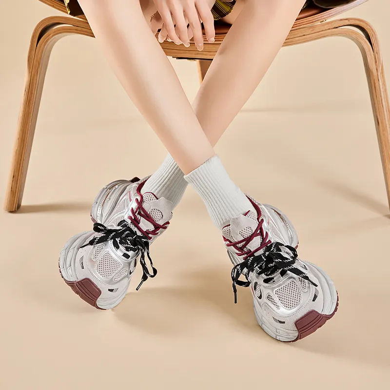 Chibang Lightweight Low Top Chunky Sneakers Women's-2
