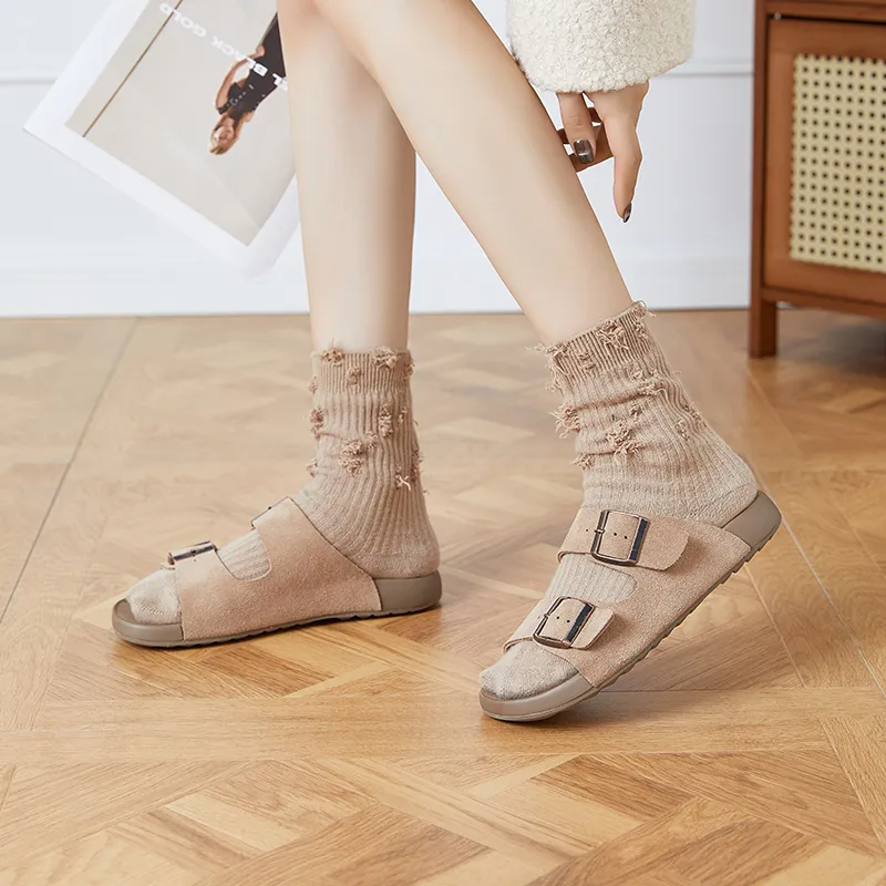 Chibang Rubber Sole Odor Resistant Quick Dry Slide Slippers Women's-3