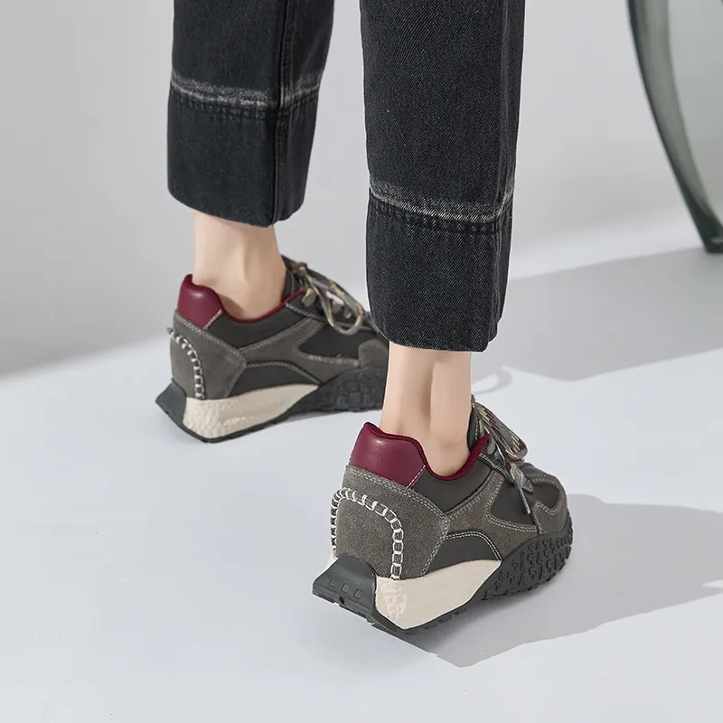 Chibang Lightweight Low Top Chunky Sneakers Women's-5