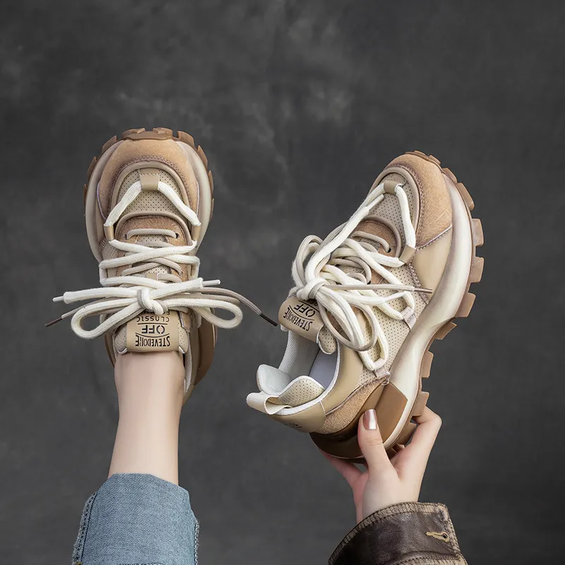 Chibang Low-Top Chunky Sneakers Women's-3