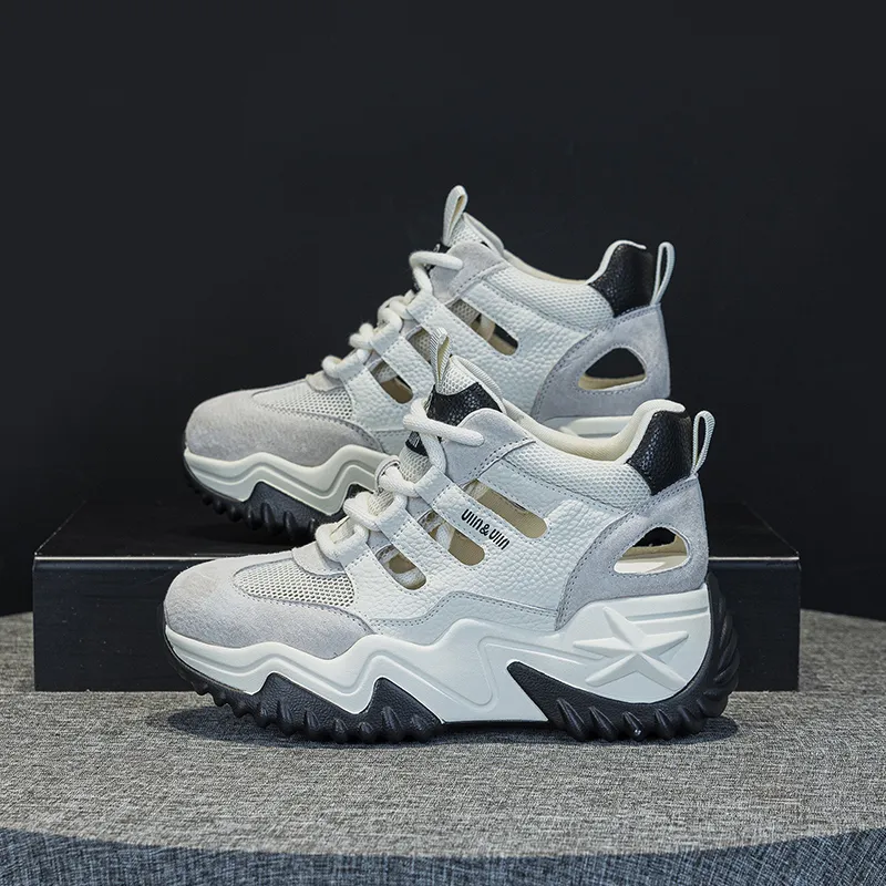 Chibang Lightweight Low Top Chunky Sneakers Women's-11