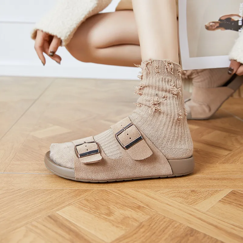 Chibang Rubber Sole Odor Resistant Quick Dry Slide Slippers Women's-4