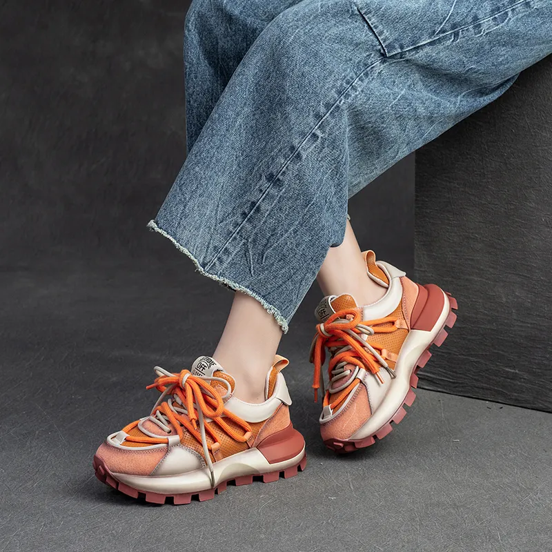 Chibang Low-Top Chunky Sneakers Women's-12