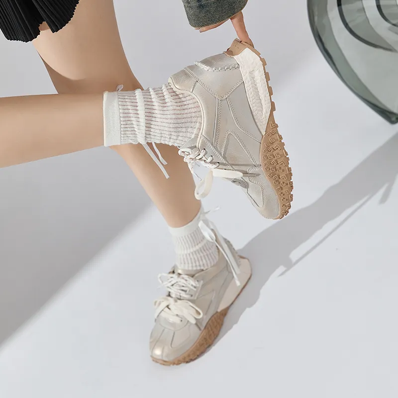 Chibang Lightweight Low Top Chunky Sneakers Women's-10