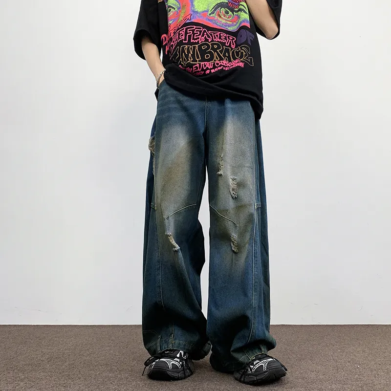 PAINT STAIN Jeans Unisex Blue-2