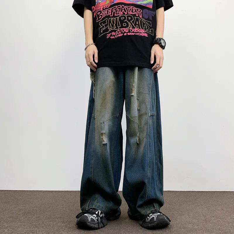 PAINT STAIN Jeans Unisex Blue-1