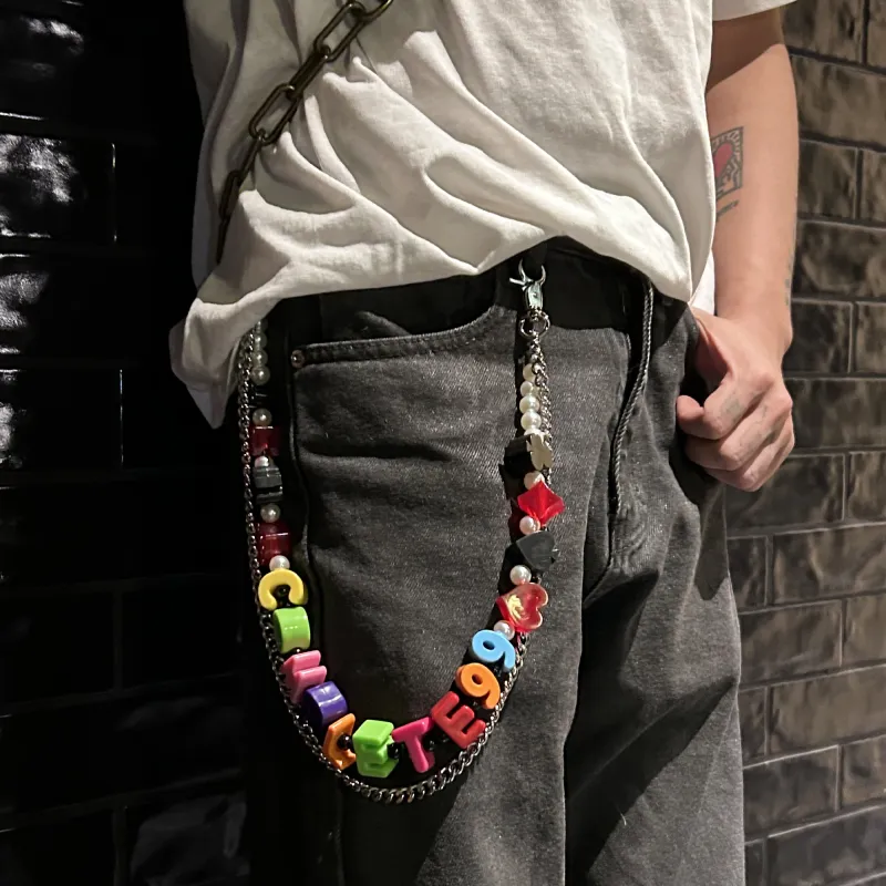 COMPLETE99% Acrylic Pants Chains Unisex-4