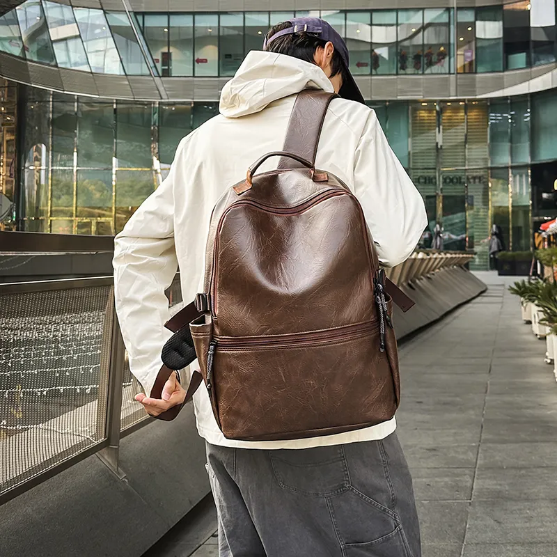 MingLu PU Backpack Regular Unisex Multicolor-7