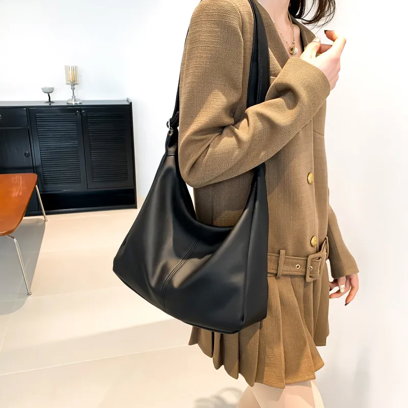 MingLu PU Shoulder Bag Crossbody Bag Regular Unisex White/Khaki/Black/Coffee/Pink-16