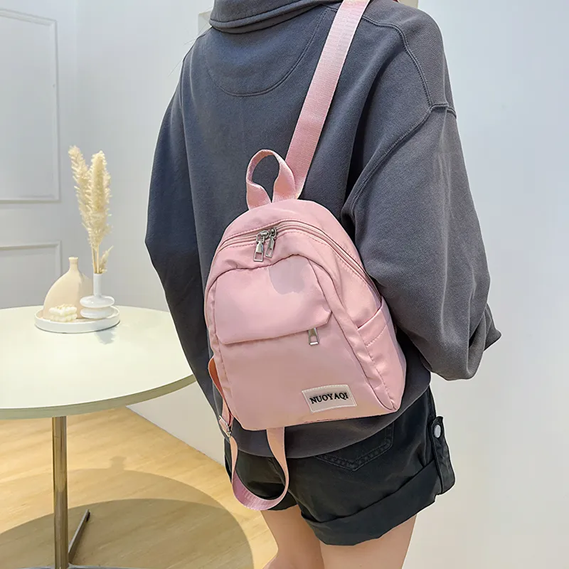 Parker Bear Canvas Carry Backpack Regular Unisex Black/White/Ecru/Pink/Blue/Burgundy-25
