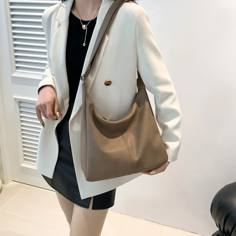 MingLu PU Shoulder Bag Crossbody Bag Regular Unisex White/Khaki/Black/Coffee/Pink-30