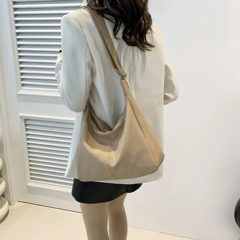 MingLu PU Shoulder Bag Crossbody Bag Regular Unisex White/Khaki/Black/Coffee/Pink-7