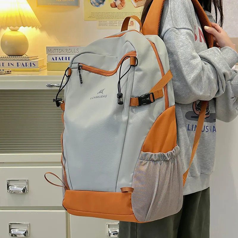MingLu Nylon Backpack Unisex Multicolor-17