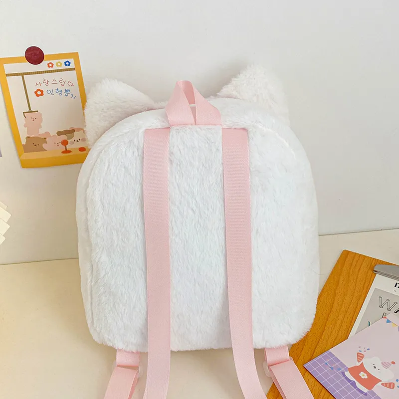 Parker Bear Plush Backpack Regular Women's Pink/Blue-4