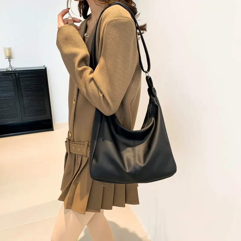 MingLu PU Shoulder Bag Crossbody Bag Regular Unisex White/Khaki/Black/Coffee/Pink-12