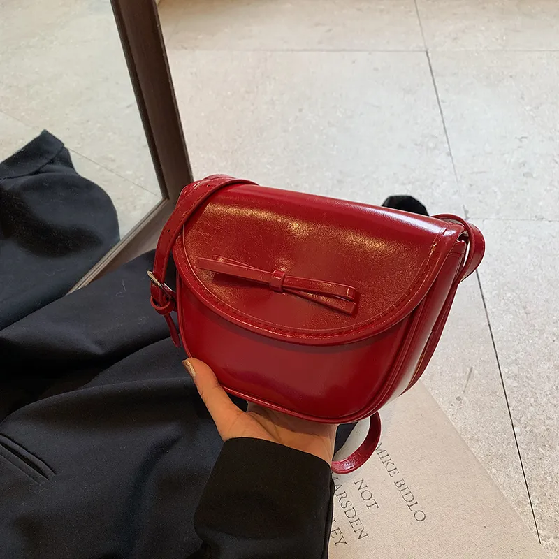 MingLu PU Crossbody Bag Red/Silver/Black-14