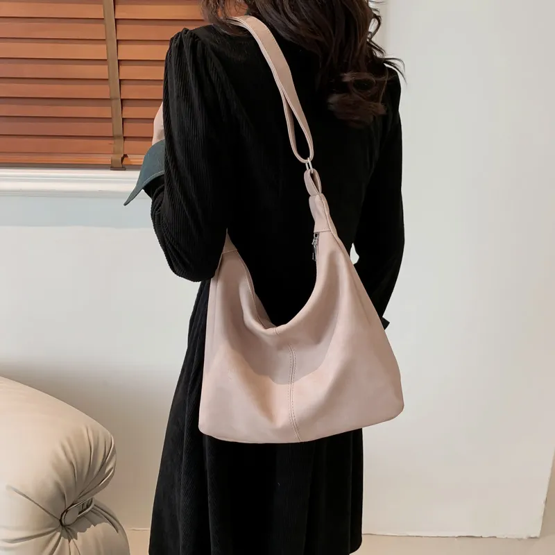 MingLu PU Shoulder Bag Crossbody Bag Regular Unisex White/Khaki/Black/Coffee/Pink-21