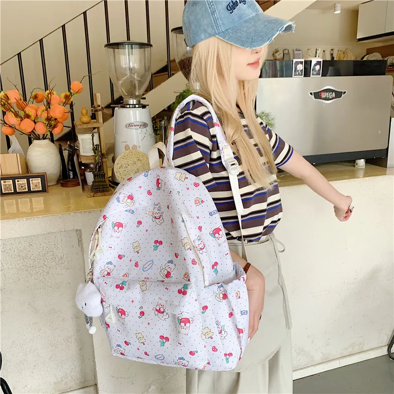 Parker Bear Oxford Backpack Unisex Multicolor-5