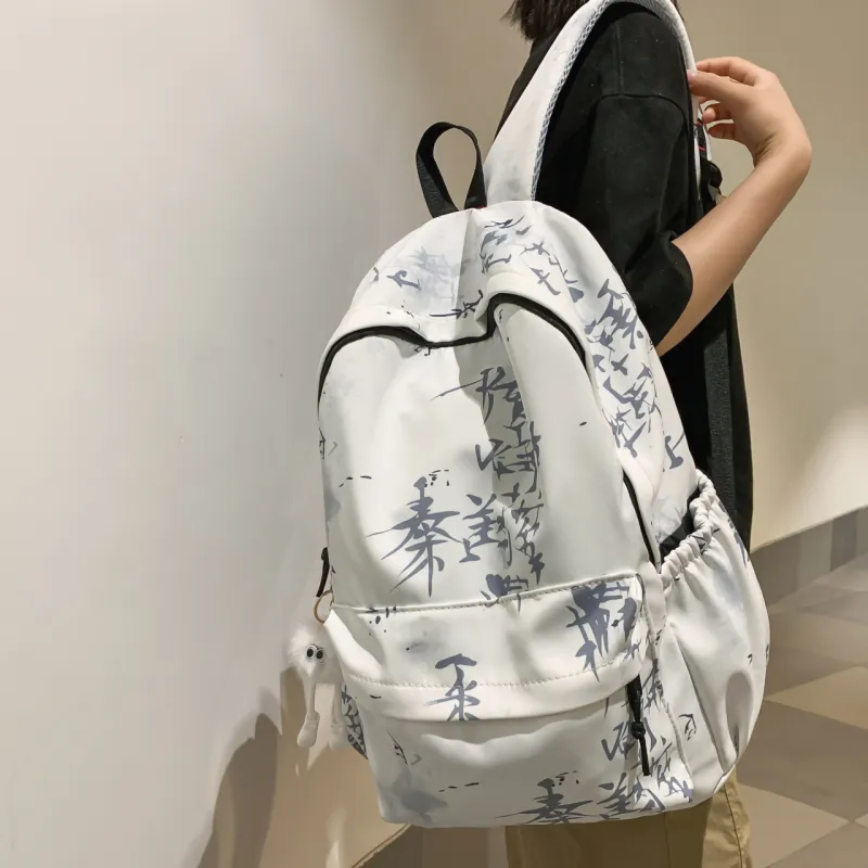 MingLu Nylon Backpack Unisex Multicolor-2
