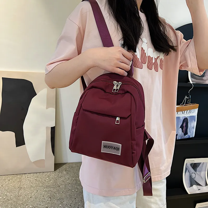 Parker Bear Canvas Carry Backpack Regular Unisex Black/White/Ecru/Pink/Blue/Burgundy-40