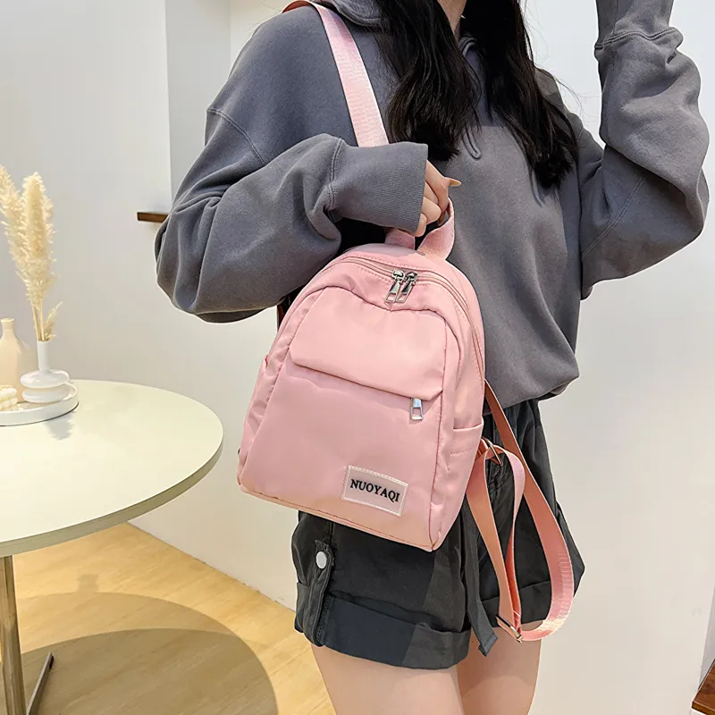 Parker Bear Canvas Carry Backpack Regular Unisex Black/White/Ecru/Pink/Blue/Burgundy-23