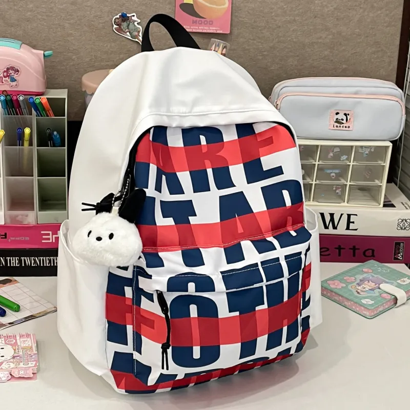 Parker Bear Nylon Backpack Unisex Multicolor-1