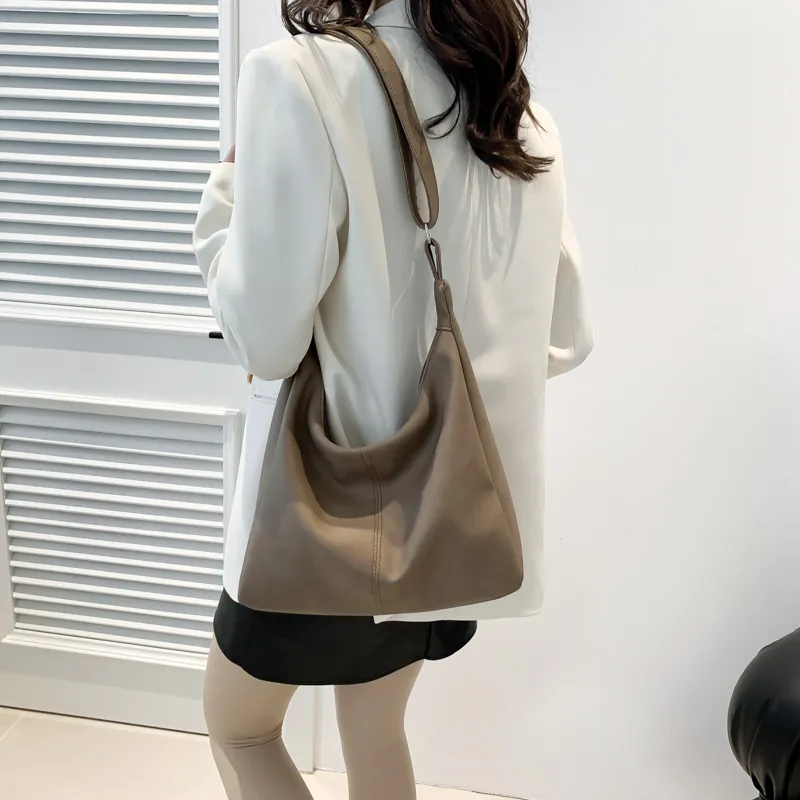 MingLu PU Shoulder Bag Crossbody Bag Regular Unisex White/Khaki/Black/Coffee/Pink-29