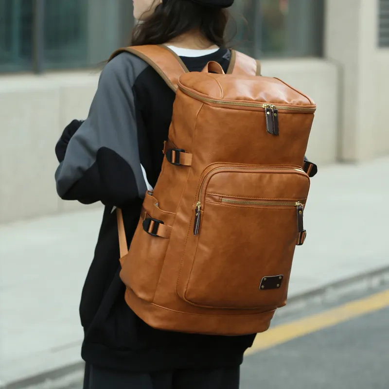 MingLu PU Backpack Unisex Multicolor-12