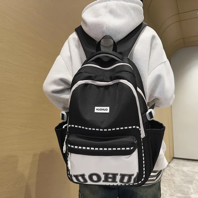 Parker Bear Nylon Backpack Unisex Multicolor-8