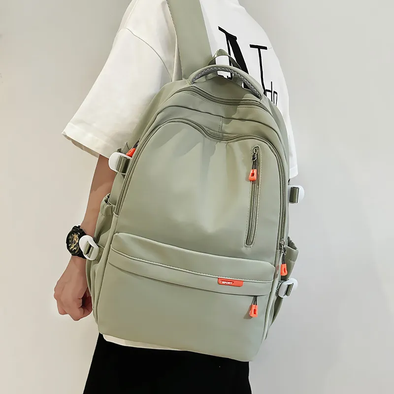 MingLu Nylon Backpack Unisex Multicolor-12