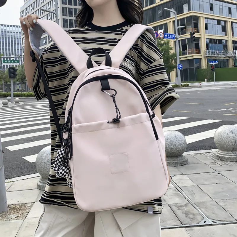 Parker Bear Nylon Backpack Black/Gray/Pink/White/Blue-6