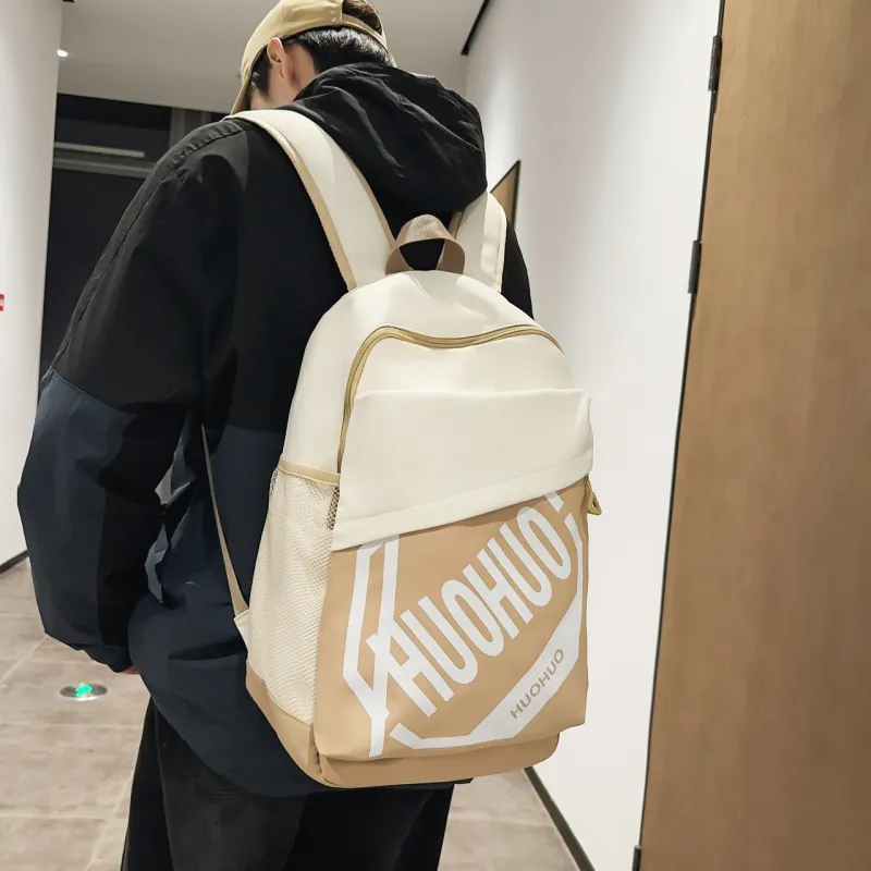 MingLu Nylon Backpack Unisex Multicolor-19