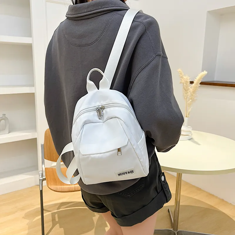 Parker Bear Canvas Carry Backpack Regular Unisex Black/White/Ecru/Pink/Blue/Burgundy-8