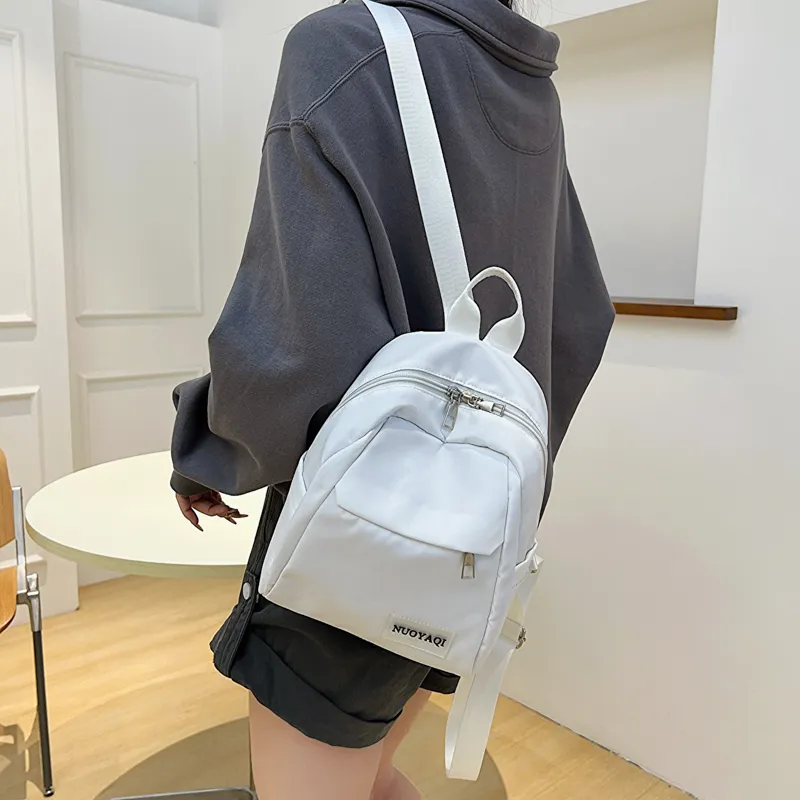 Parker Bear Canvas Carry Backpack Regular Unisex Black/White/Ecru/Pink/Blue/Burgundy-9