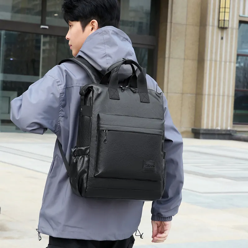MingLu PU Backpack Regular Unisex Multicolor-12