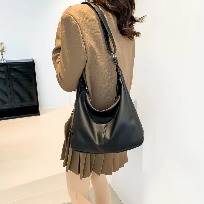 MingLu PU Shoulder Bag Crossbody Bag Regular Unisex White/Khaki/Black/Coffee/Pink-14