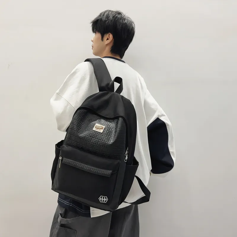 Parker Bear Nylon Backpack Unisex Multicolor-3
