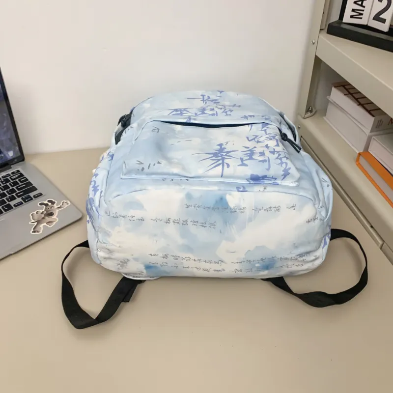 MingLu Nylon Backpack Unisex Multicolor-17