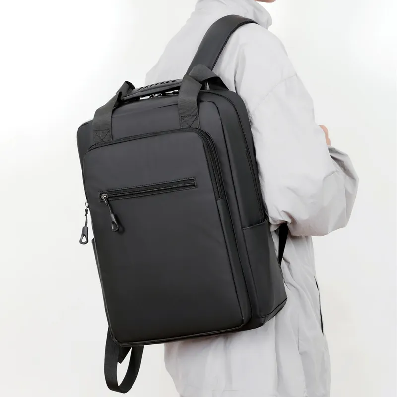 MingLu Membrana Dermalis Backpack Regular Unisex Gray/Black-4
