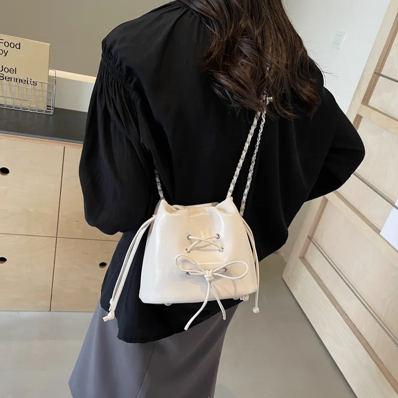 MingLu PU Crossbody Bag Shoulder Bag Women's Black/Ecru/Silver/Red-4
