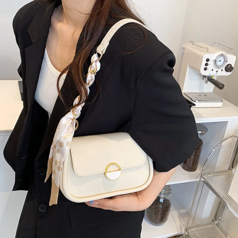 MingLu PU Shoulder Bag Crossbody Bag Unisex Black/Ecru/Light Yellow/Light Green-3