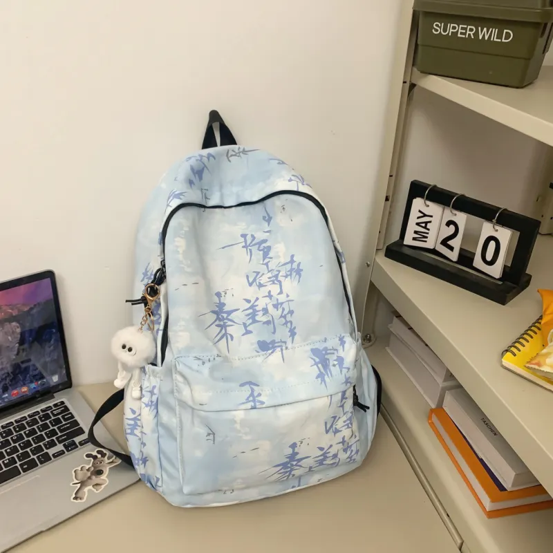 MingLu Nylon Backpack Unisex Multicolor-18