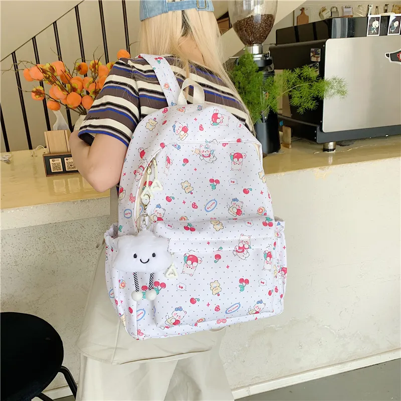 Parker Bear Oxford Backpack Unisex Multicolor-2