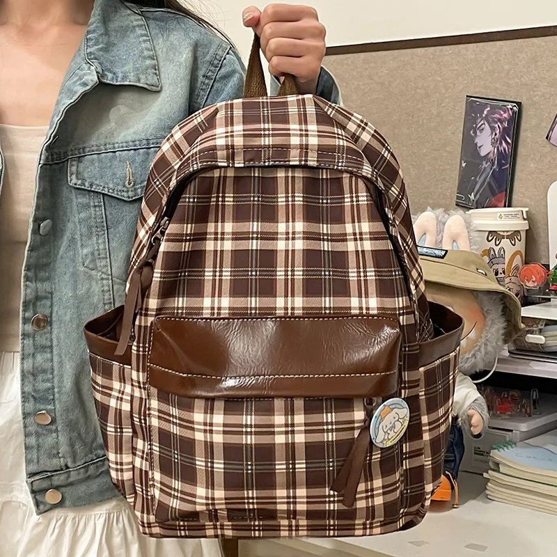 Parker Bear Nylon Backpack Unisex Multicolor-1