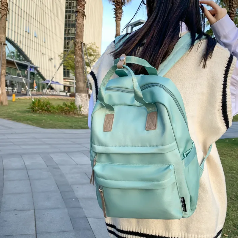 Parker Bear Nylon Backpack Unisex Black/Gray/Ecru/Green-10